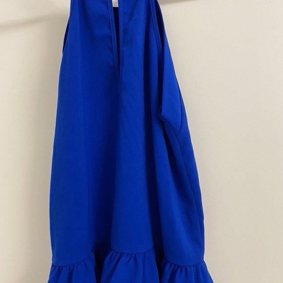 Amanda Uprichard Cobalt w/ Ruffle Hem Petite - Picture 4 of 6
